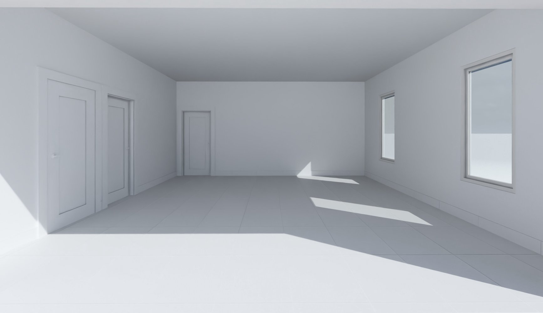 Conceptual interior volume render